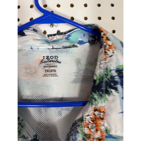 Izod Saltwater performance salt water button down shirt size 2XL - Picture 8 of 8